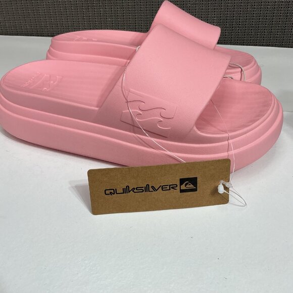 Billabong X Quiksilver Pink Slide Sandals Size 8 Cloud Eva Recovery Platform - Picture 4 of 7